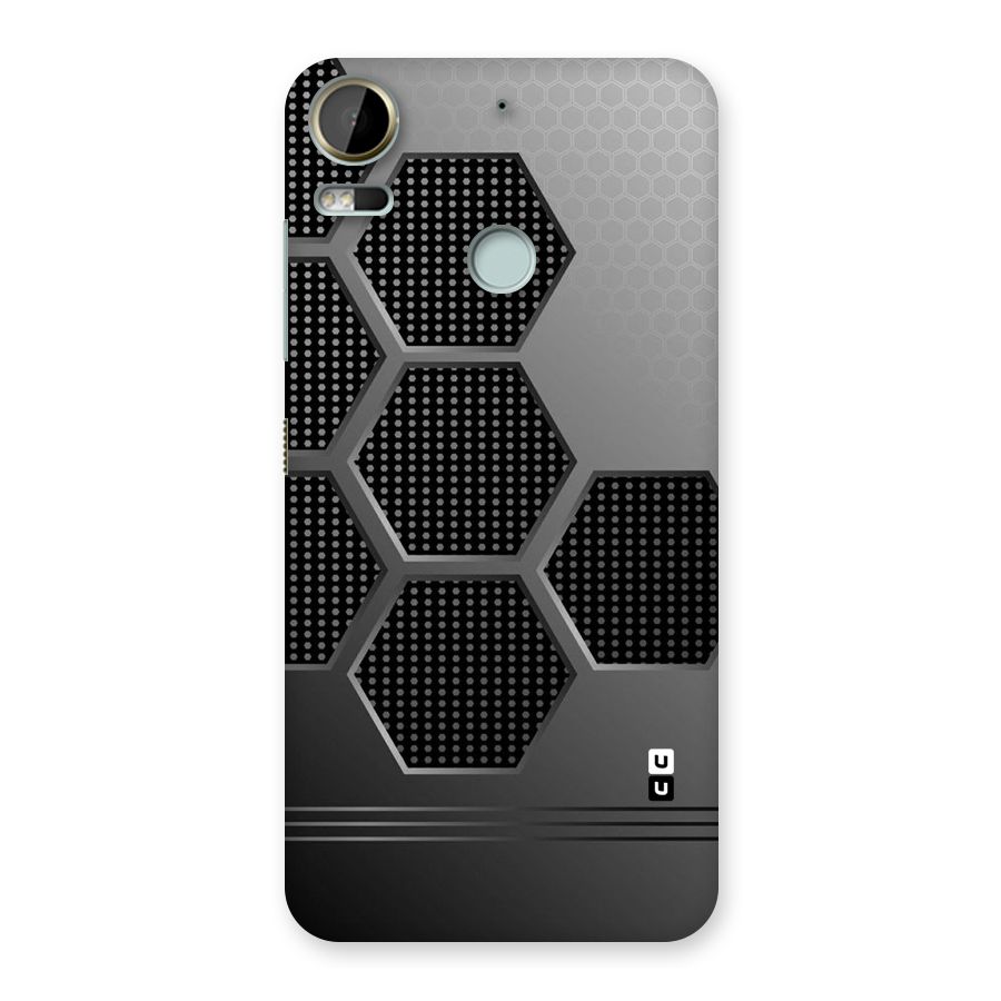 Grey Black Hexa Back Case for Desire 10 Pro