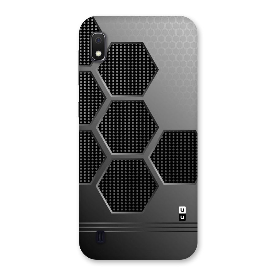 Grey Black Hexa Back Case for Galaxy A10