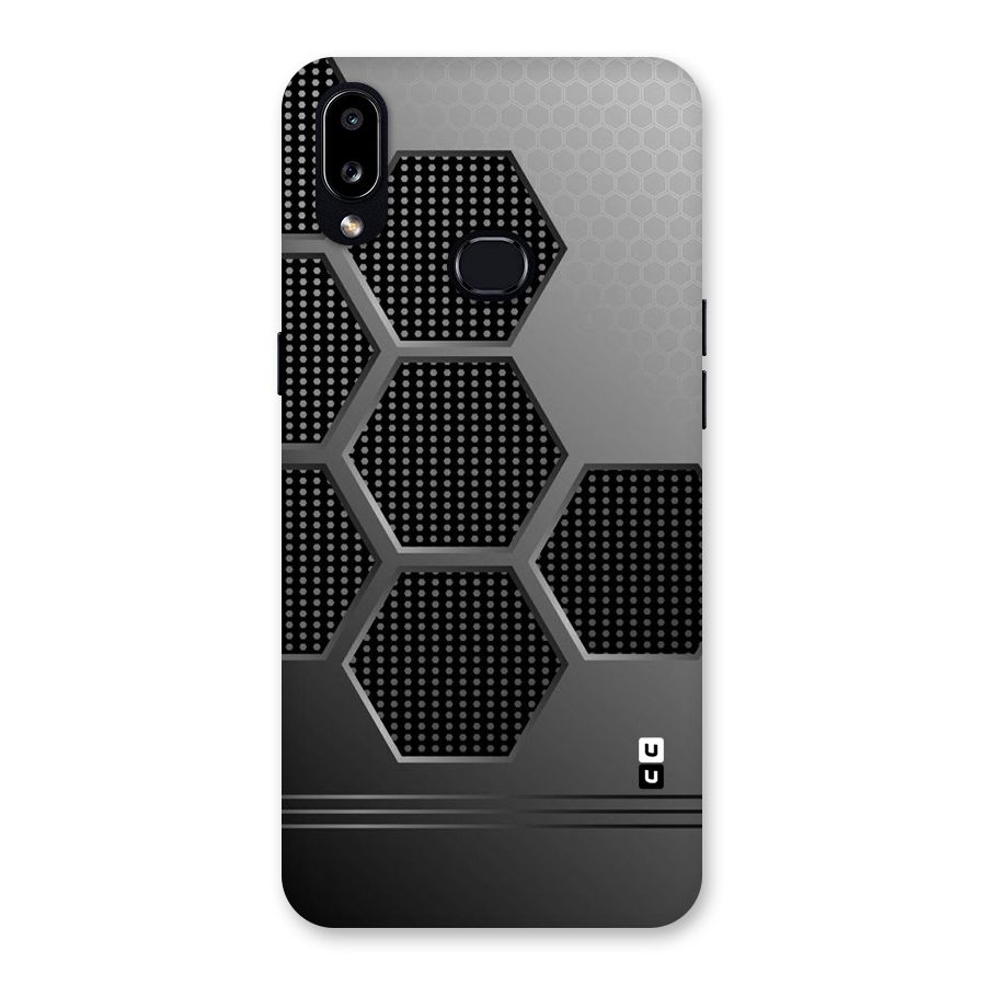 Grey Black Hexa Back Case for Galaxy A10s