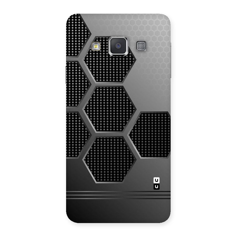 Grey Black Hexa Back Case for Galaxy A3