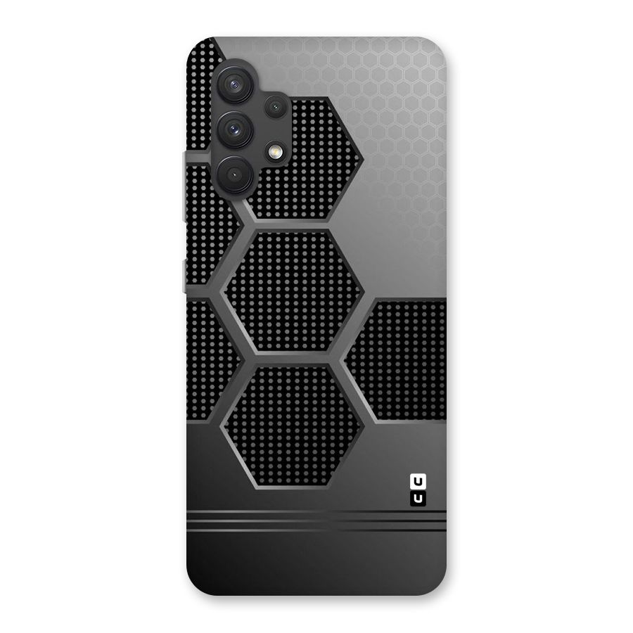 Grey Black Hexa Back Case for Galaxy A32