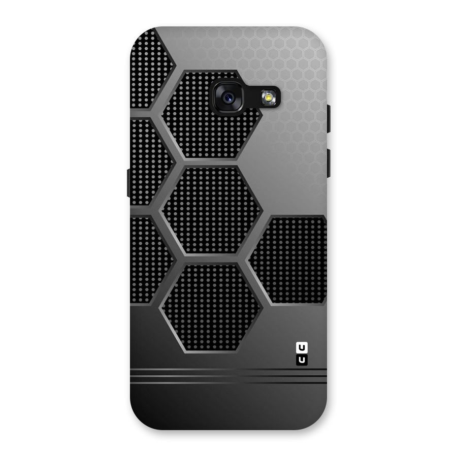 Grey Black Hexa Back Case for Galaxy A3 (2017)