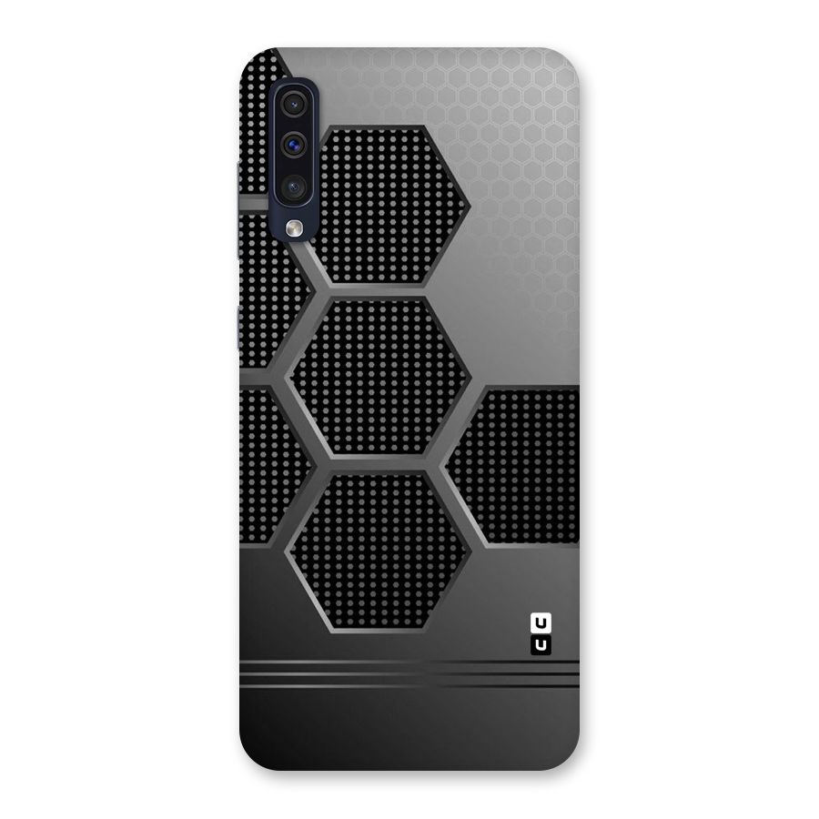 Grey Black Hexa Back Case for Galaxy A50s