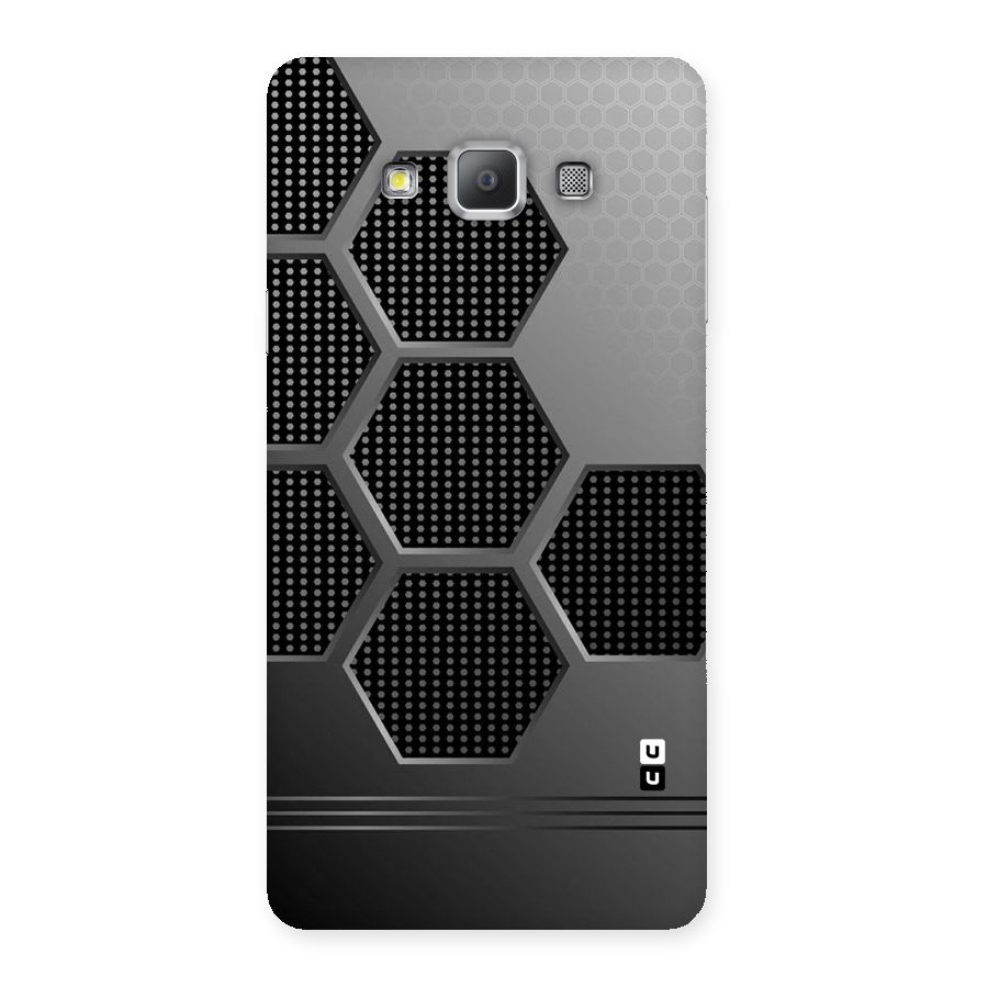 Grey Black Hexa Back Case for Galaxy A7