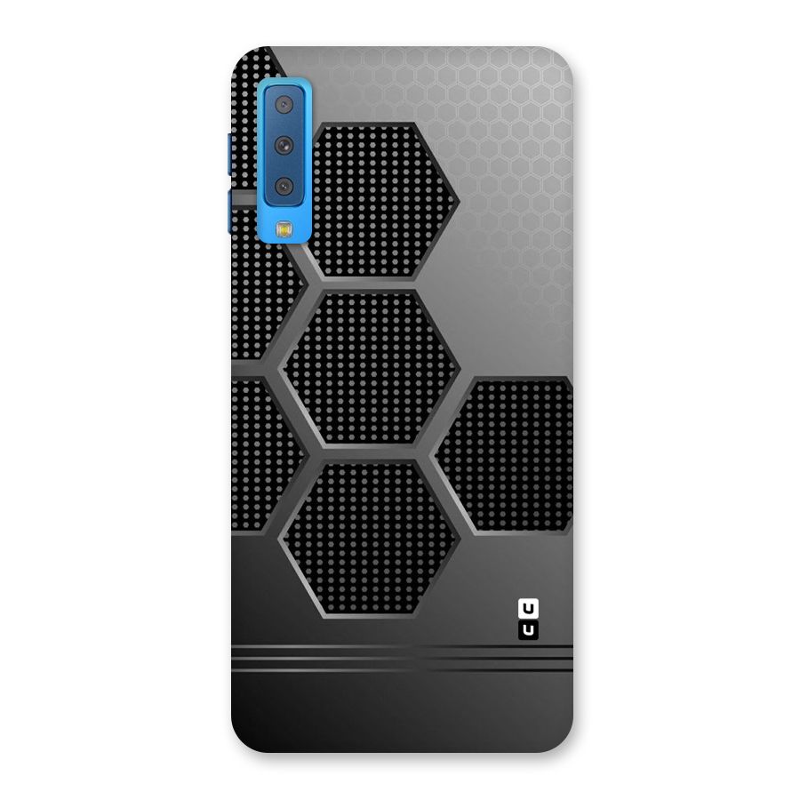 Grey Black Hexa Back Case for Galaxy A7 (2018)