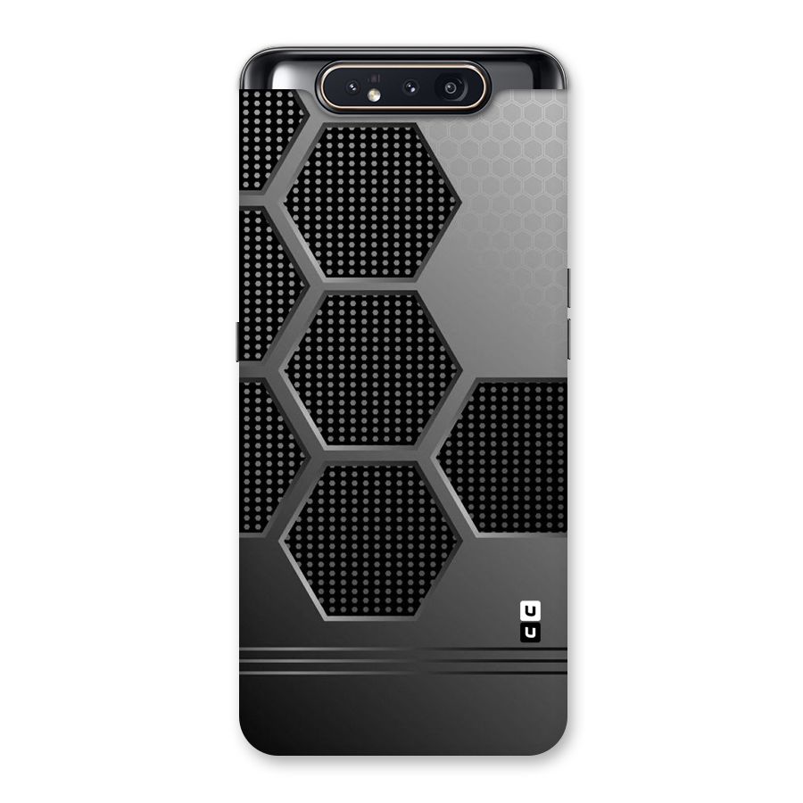 Grey Black Hexa Back Case for Galaxy A80