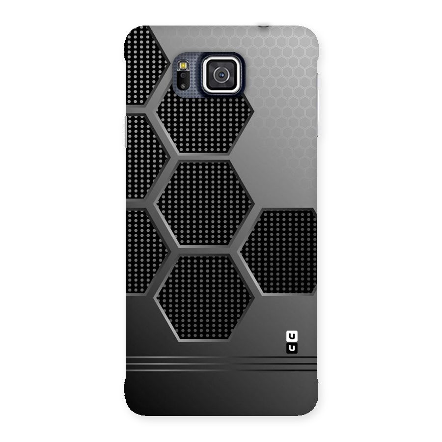 Grey Black Hexa Back Case for Galaxy Alpha