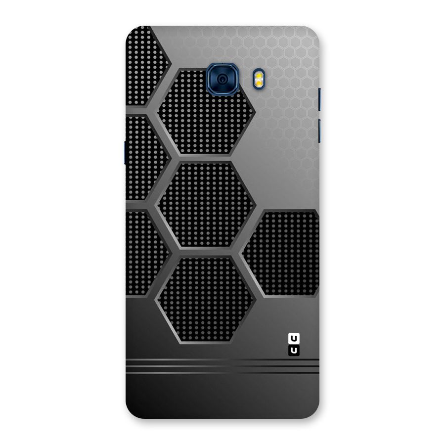 Grey Black Hexa Back Case for Galaxy C7 Pro