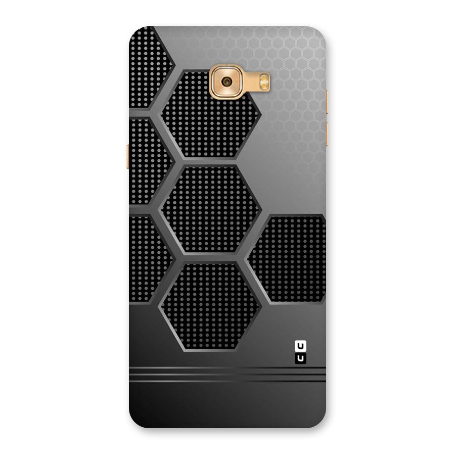 Grey Black Hexa Back Case for Galaxy C9 Pro