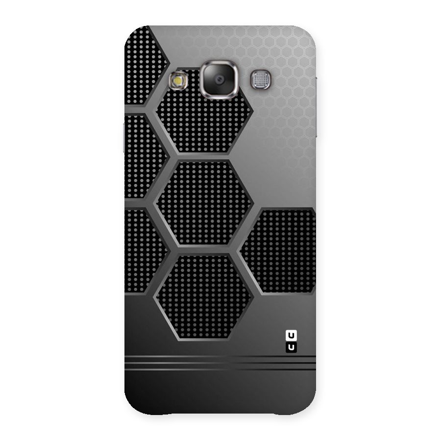 Grey Black Hexa Back Case for Galaxy E7