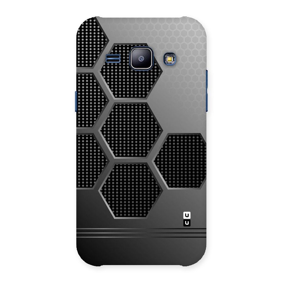 Grey Black Hexa Back Case for Galaxy J1