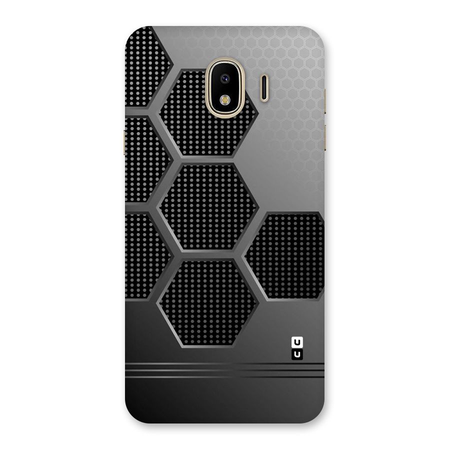 Grey Black Hexa Back Case for Galaxy J4