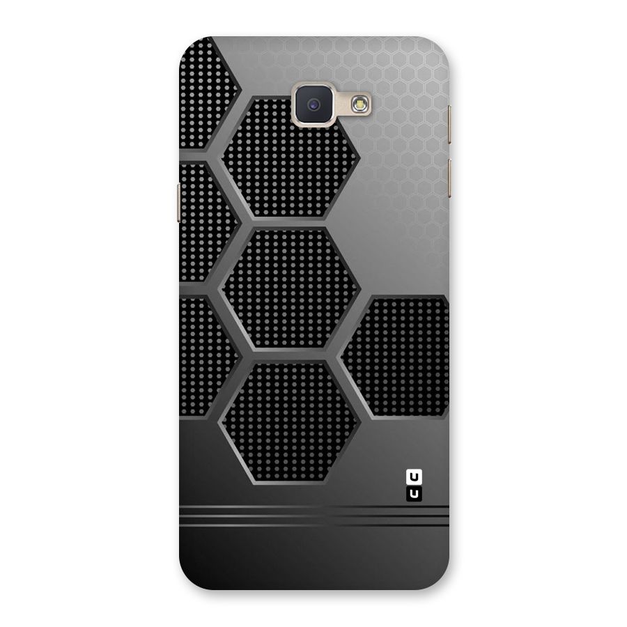 Grey Black Hexa Back Case for Galaxy J5 Prime