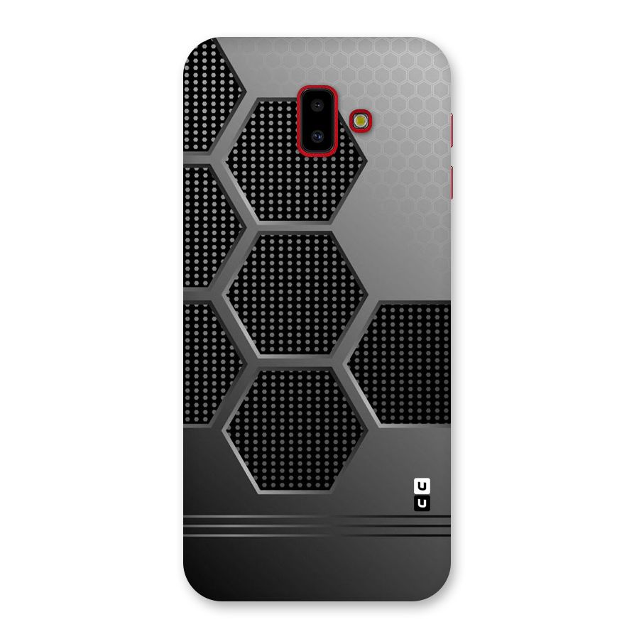 Grey Black Hexa Back Case for Galaxy J6 Plus