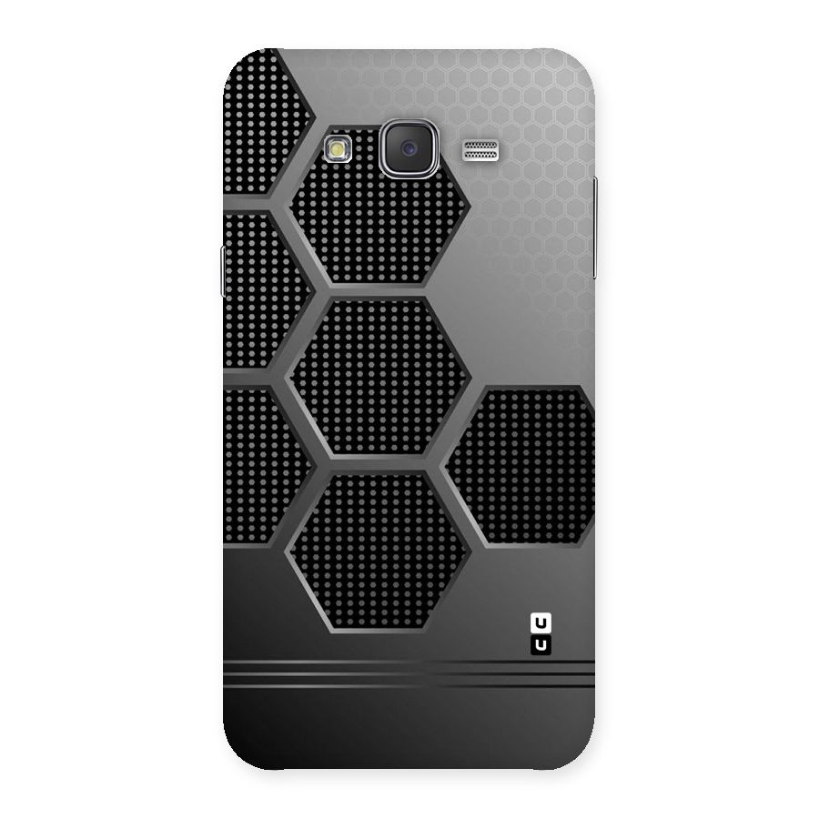 Grey Black Hexa Back Case for Galaxy J7