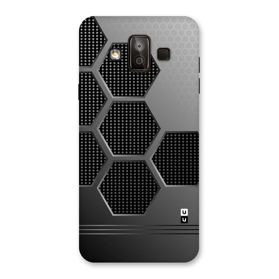 Grey Black Hexa Back Case for Galaxy J7 Duo