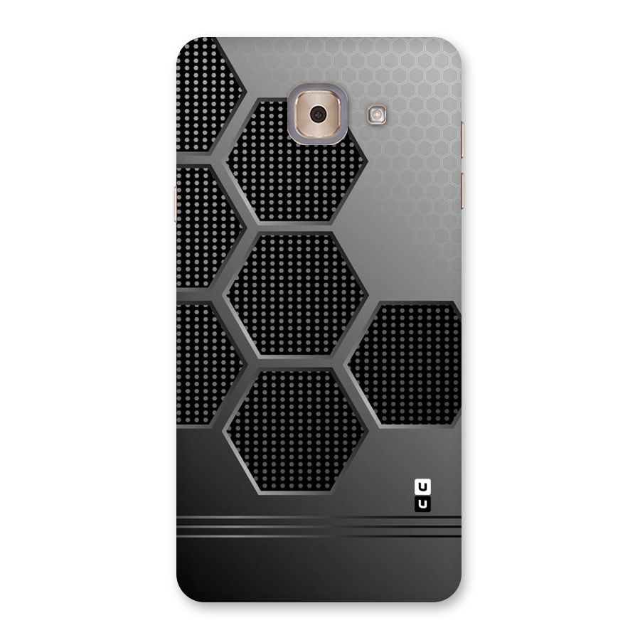 Grey Black Hexa Back Case for Galaxy J7 Max