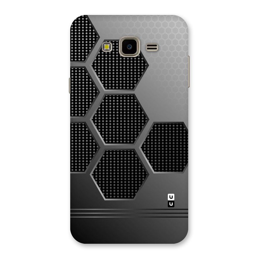 Grey Black Hexa Back Case for Galaxy J7 Nxt