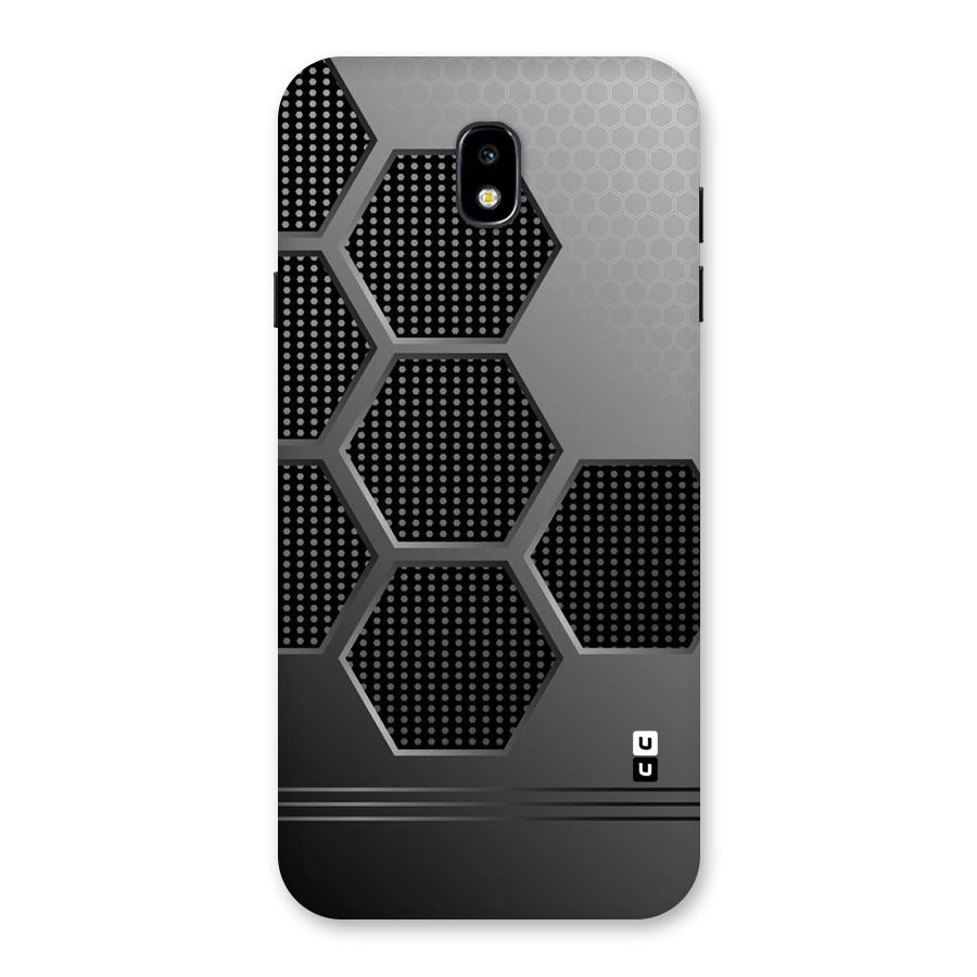 Grey Black Hexa Back Case for Galaxy J7 Pro