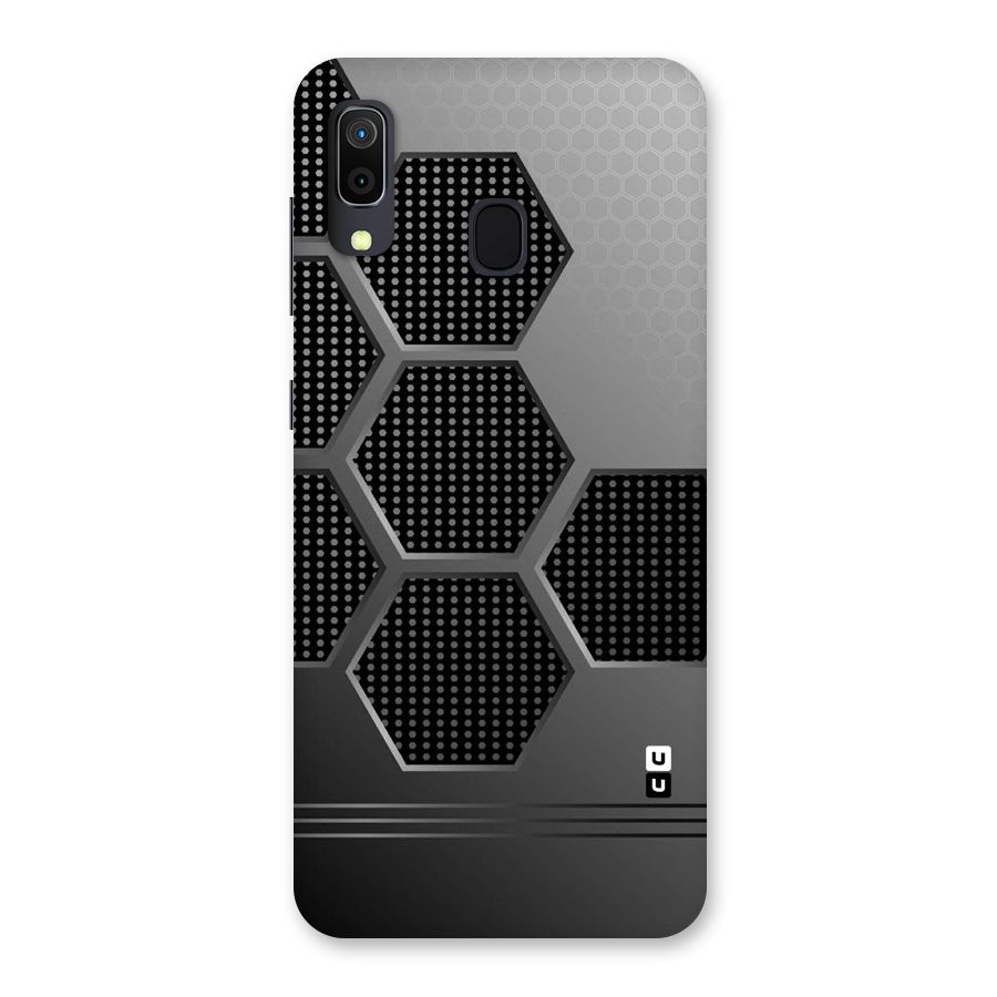 Grey Black Hexa Back Case for Galaxy M10s