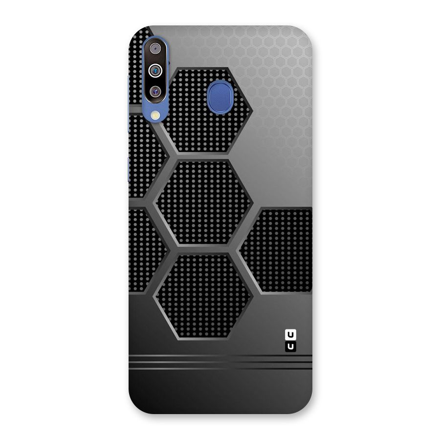 Grey Black Hexa Back Case for Galaxy M30
