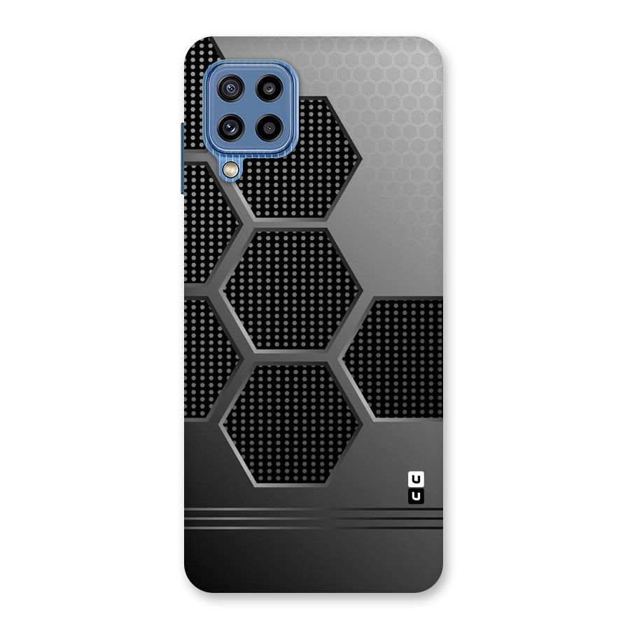 Grey Black Hexa Back Case for Galaxy M32