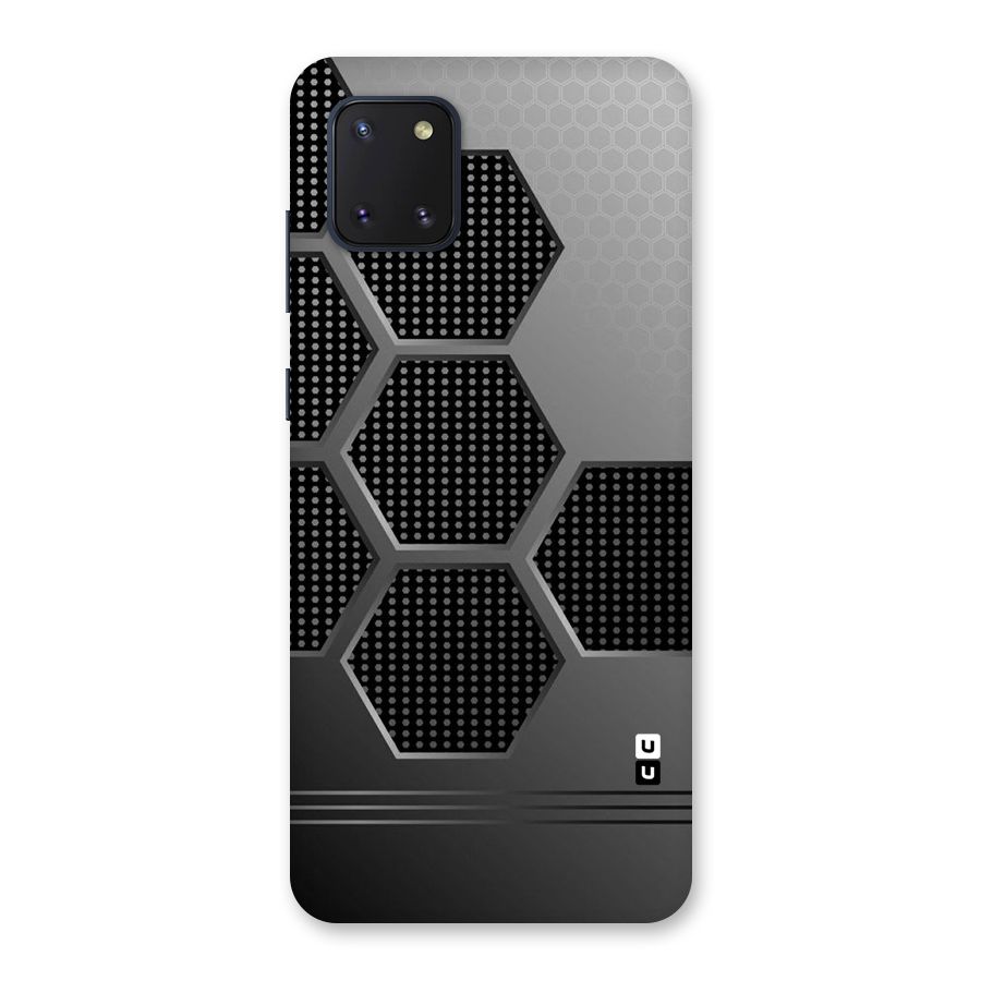 Grey Black Hexa Back Case for Galaxy Note 10 Lite
