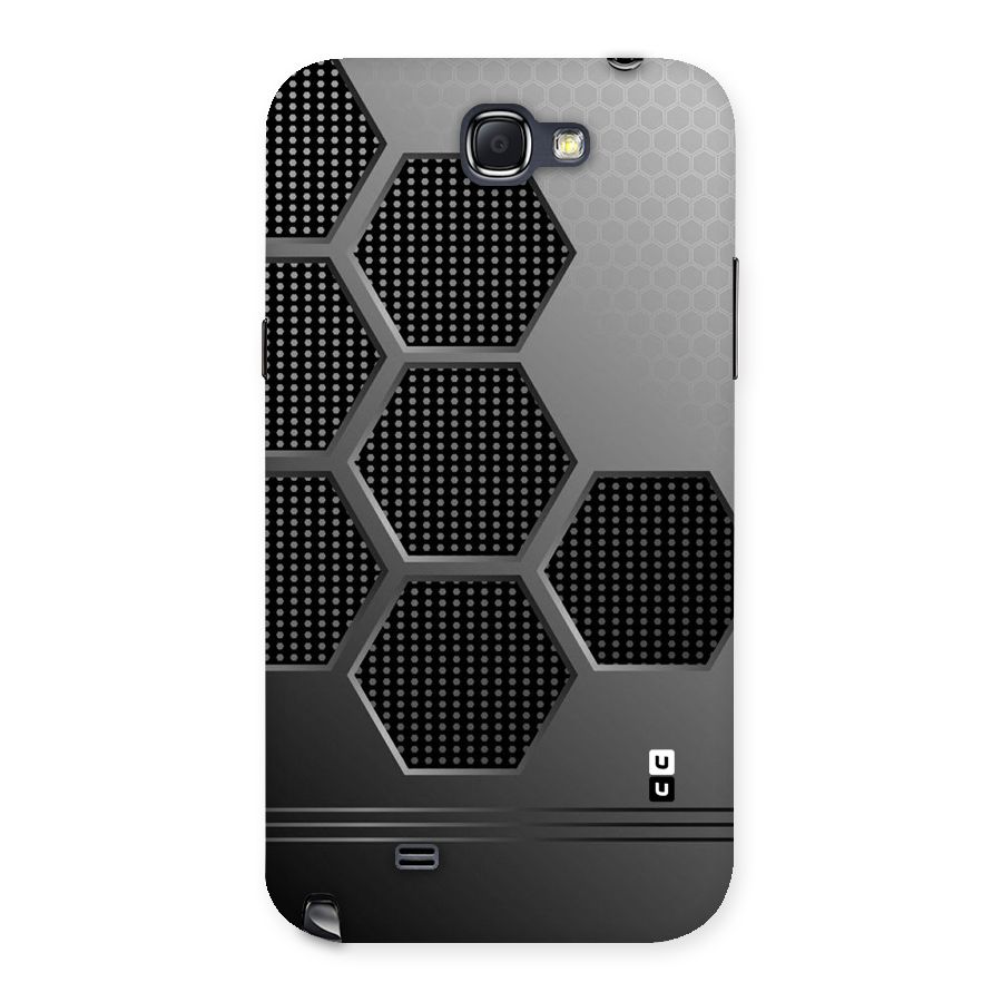 Grey Black Hexa Back Case for Galaxy Note 2