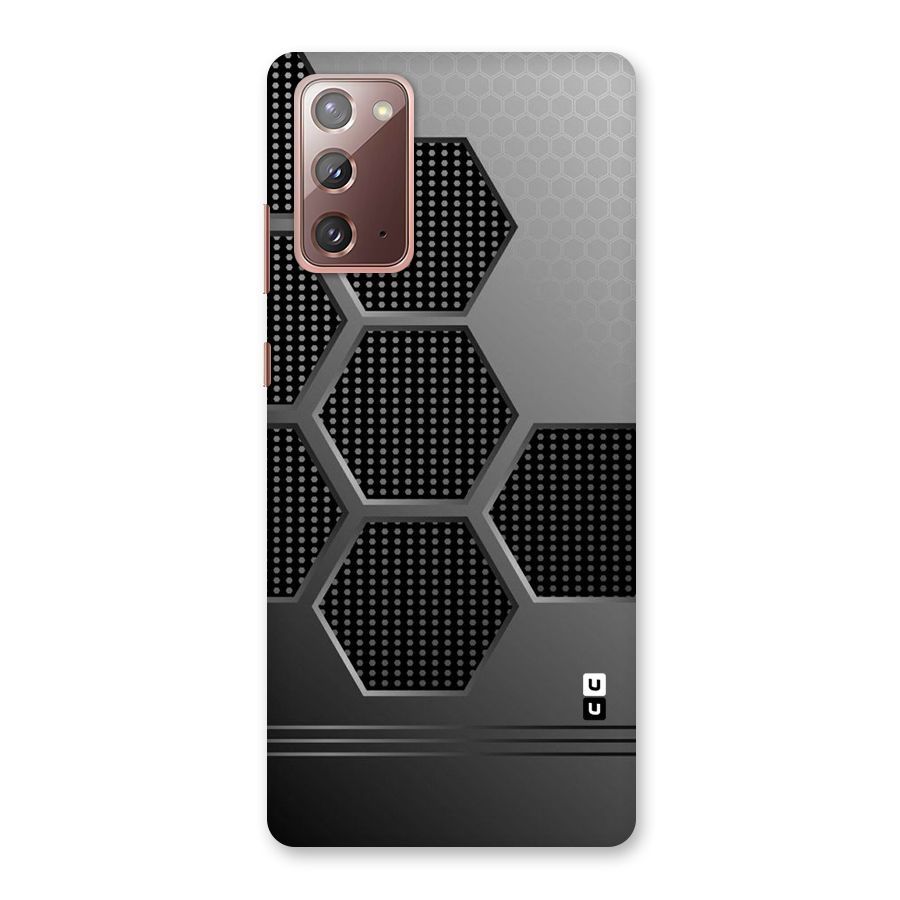 Grey Black Hexa Back Case for Galaxy Note 20