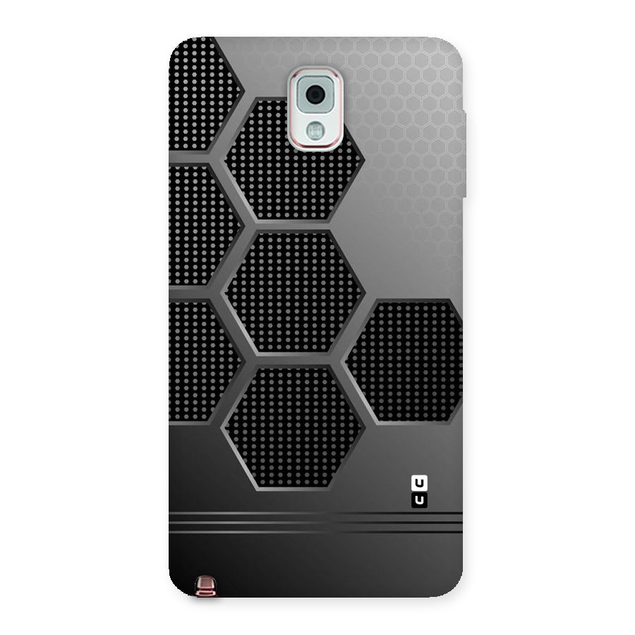 Grey Black Hexa Back Case for Galaxy Note 3