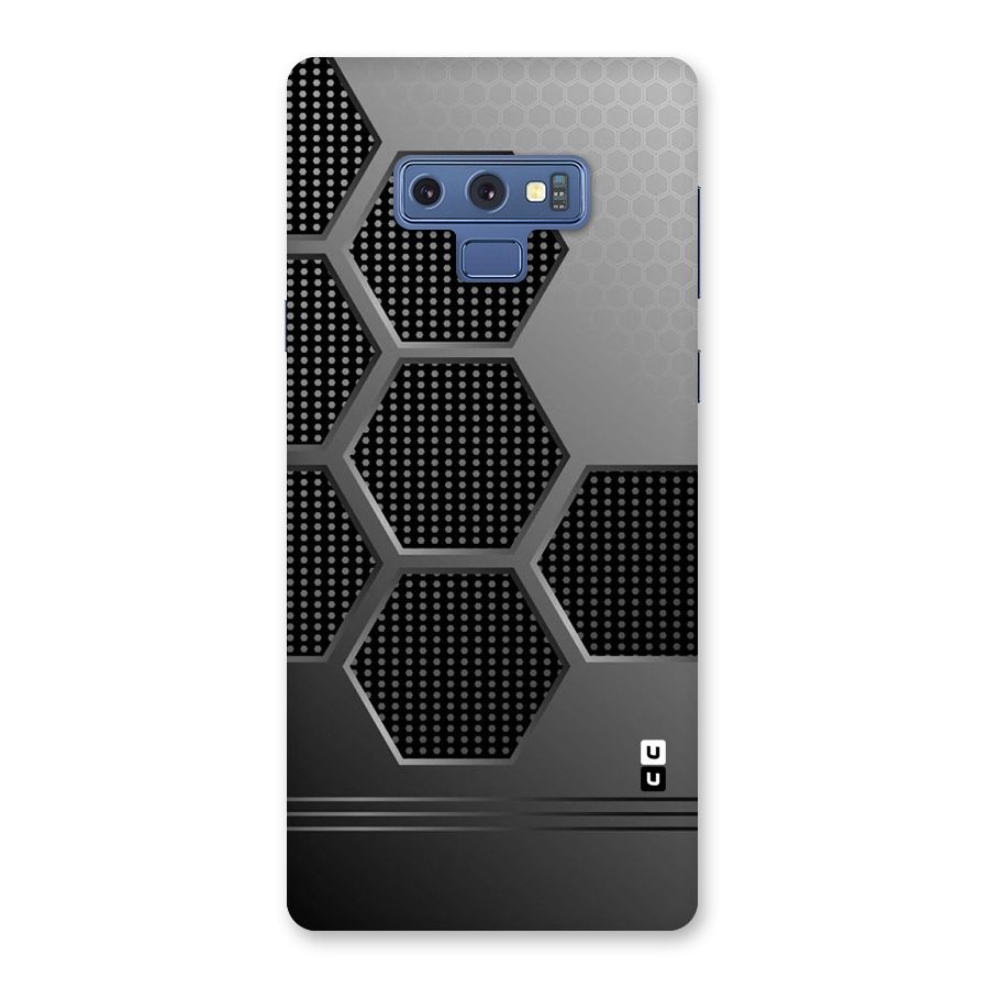 Grey Black Hexa Back Case for Galaxy Note 9