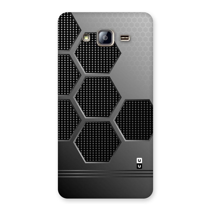 Grey Black Hexa Back Case for Galaxy On5
