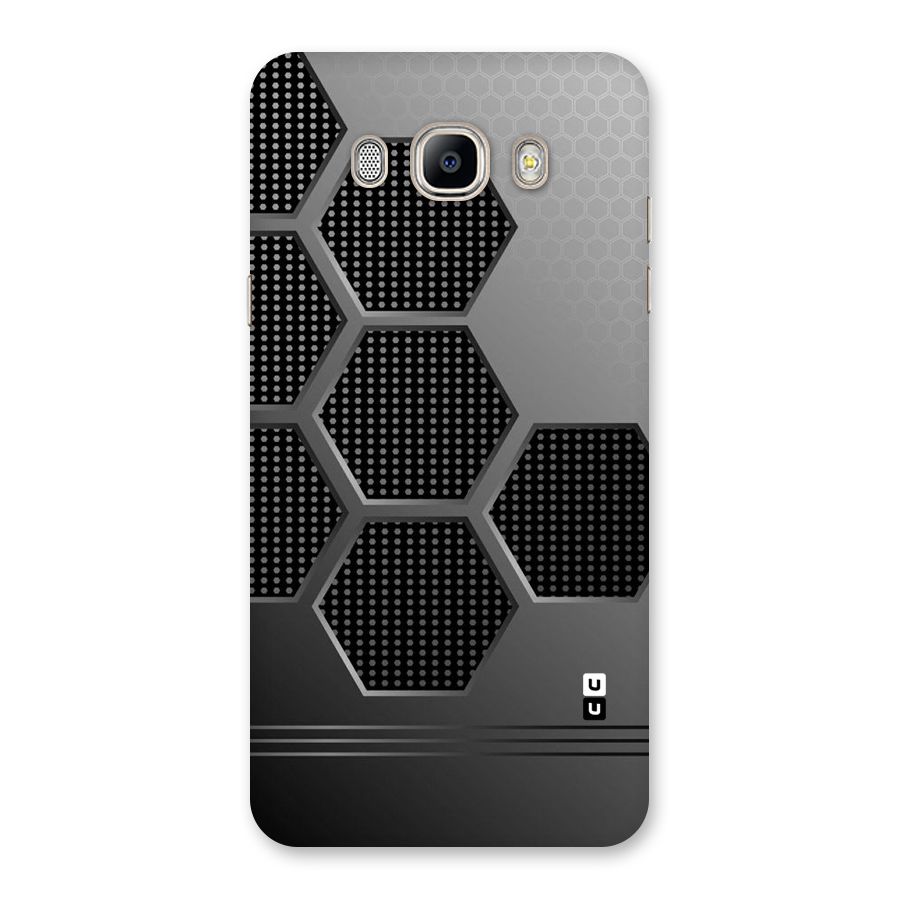 Grey Black Hexa Back Case for Galaxy On8