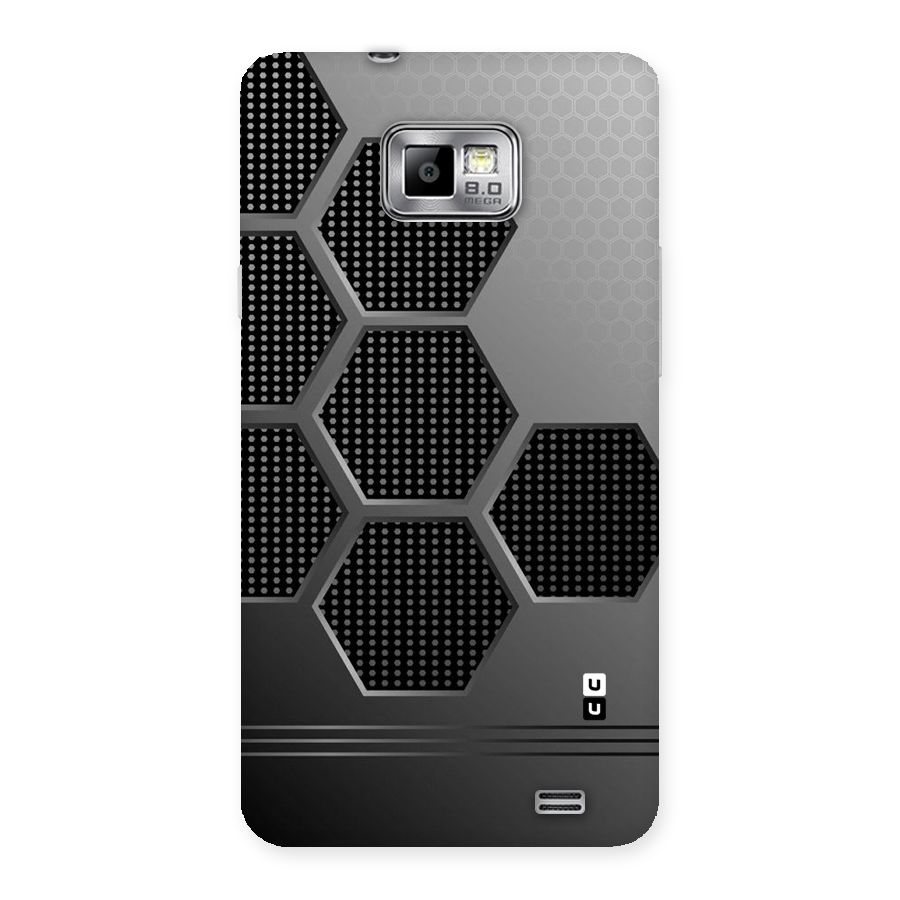 Grey Black Hexa Back Case for Galaxy S2