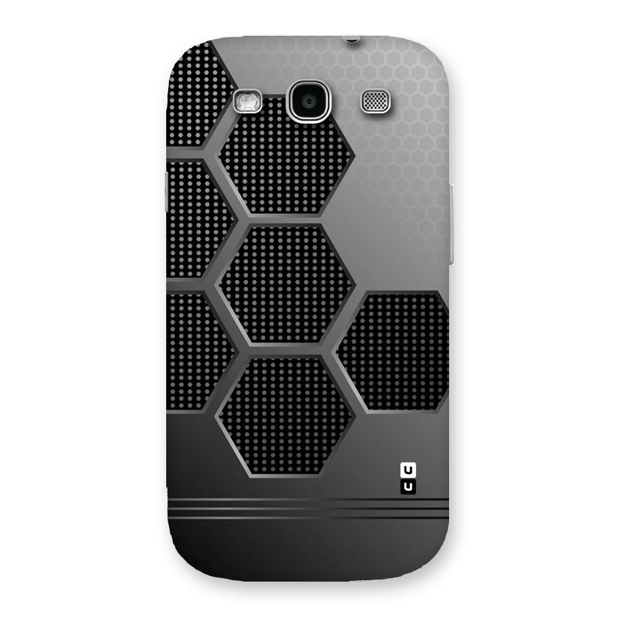 Grey Black Hexa Back Case for Galaxy S3