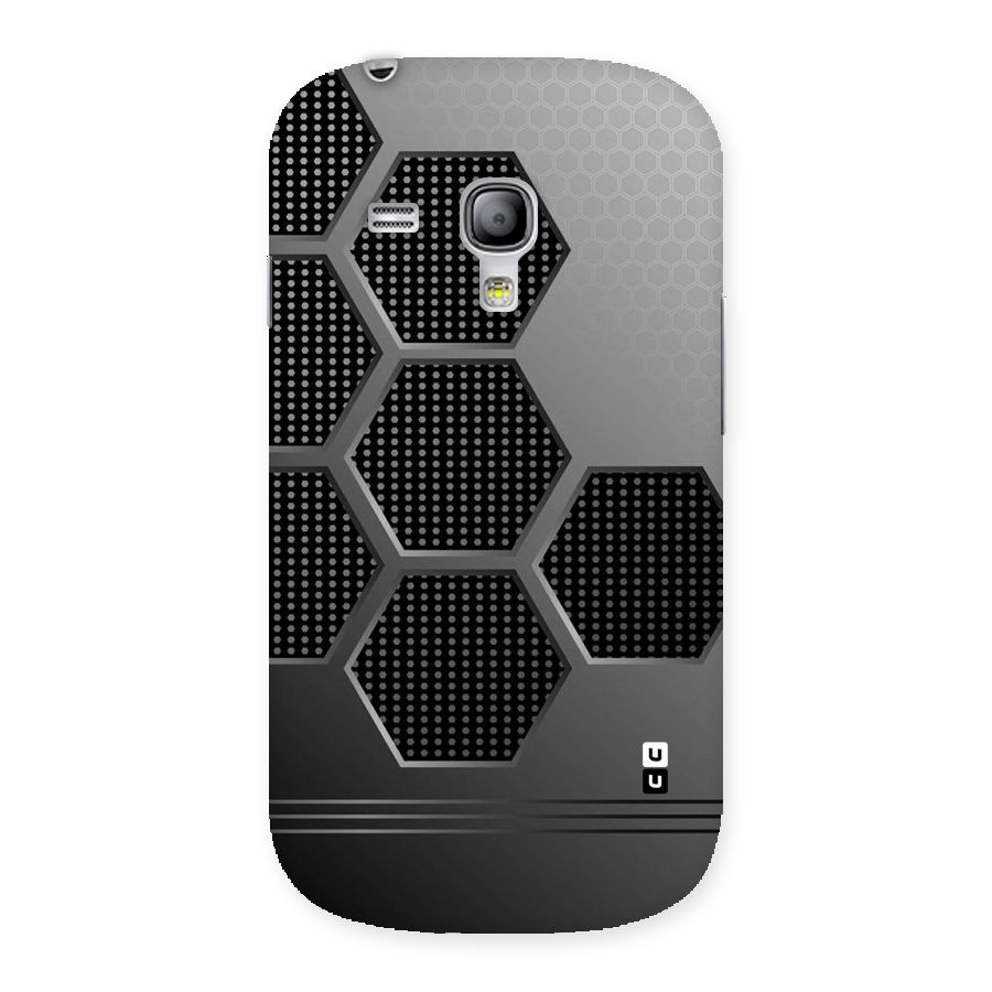 Grey Black Hexa Back Case for Galaxy S3 Mini
