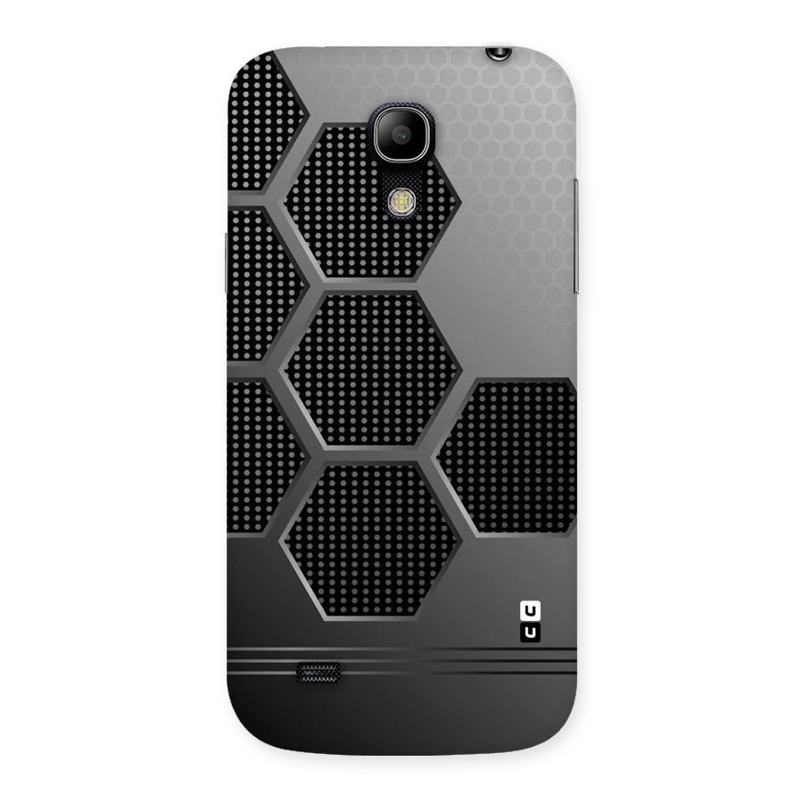 Grey Black Hexa Back Case for Galaxy S4 Mini