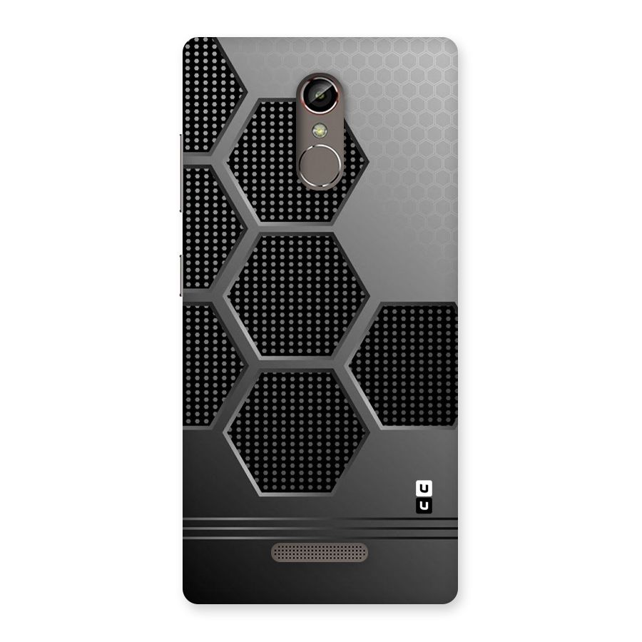 Grey Black Hexa Back Case for Gionee S6s