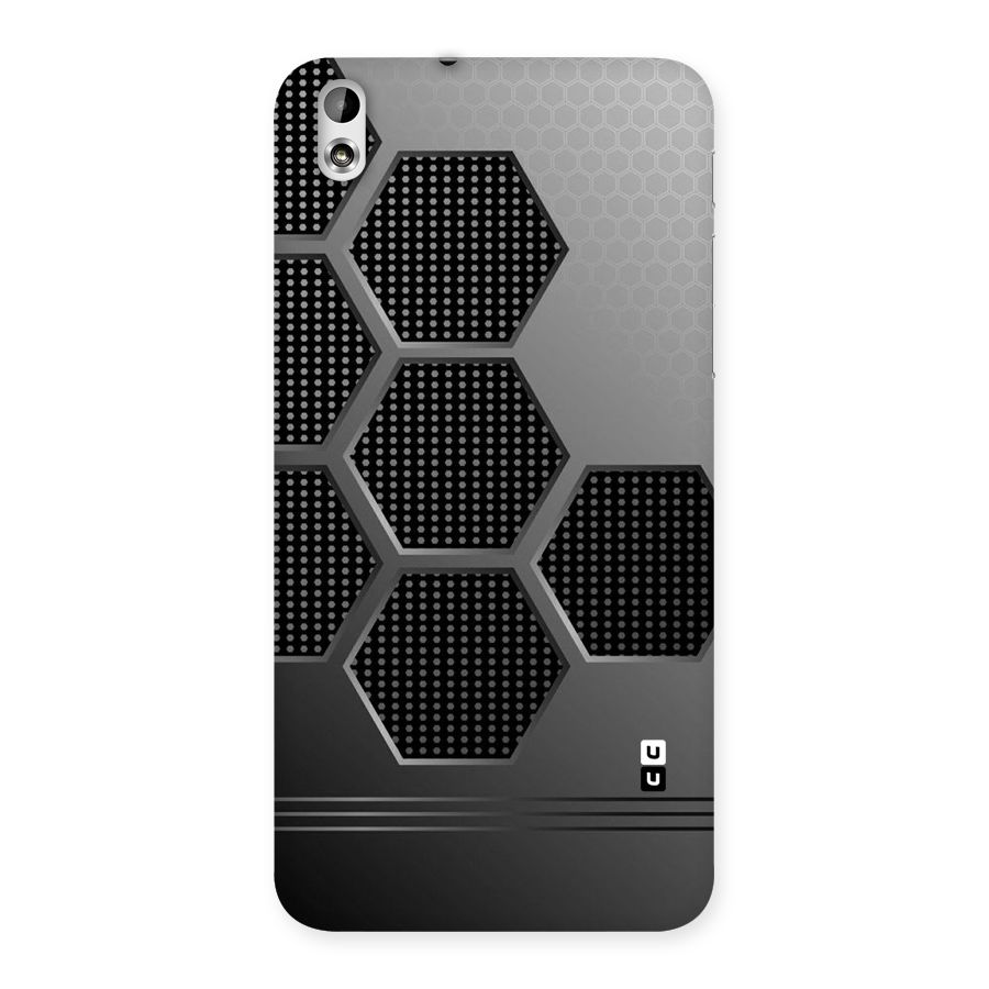 Grey Black Hexa Back Case for HTC Desire 816g
