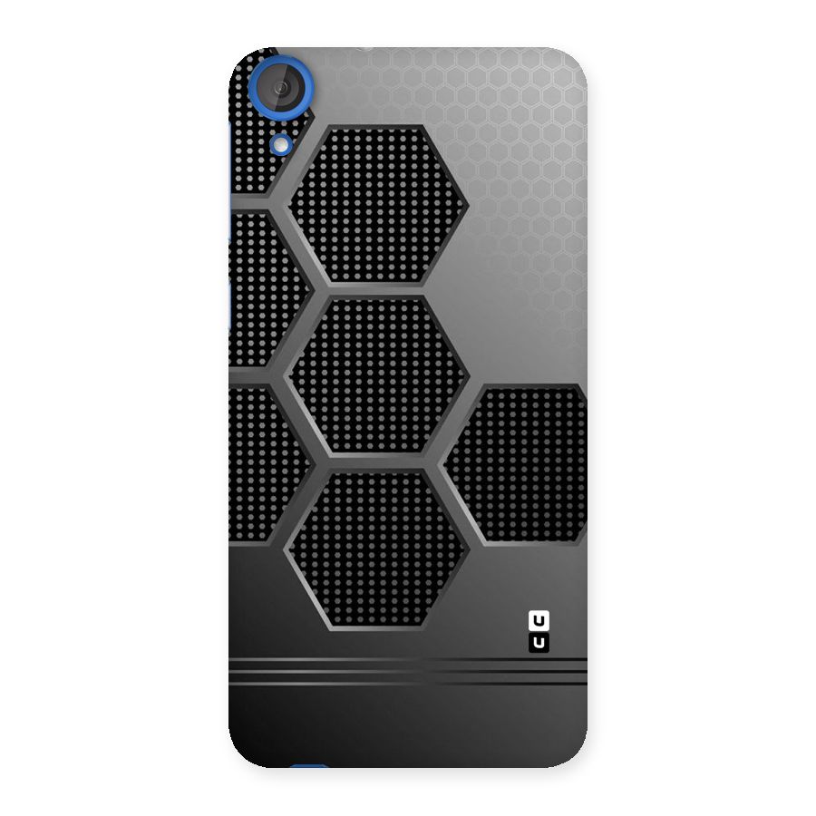 Grey Black Hexa Back Case for HTC Desire 820