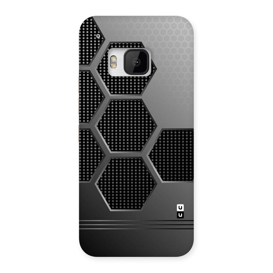 Grey Black Hexa Back Case for HTC One M9