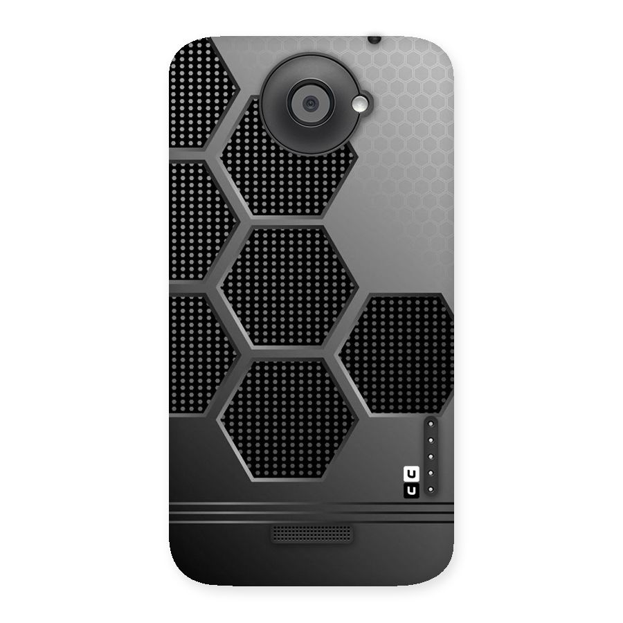 Grey Black Hexa Back Case for HTC One X