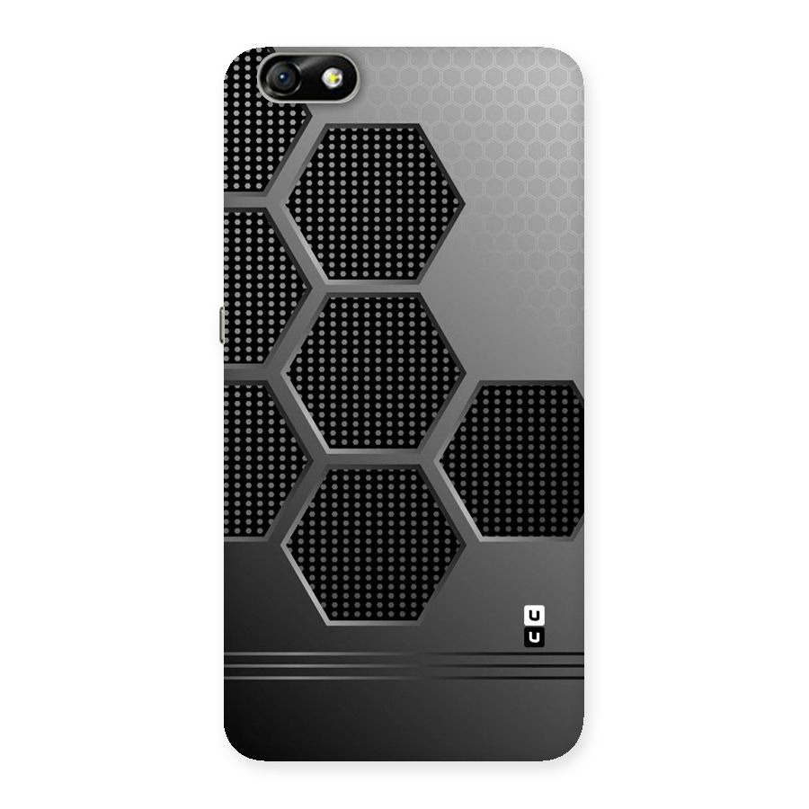 Grey Black Hexa Back Case for Honor 4X