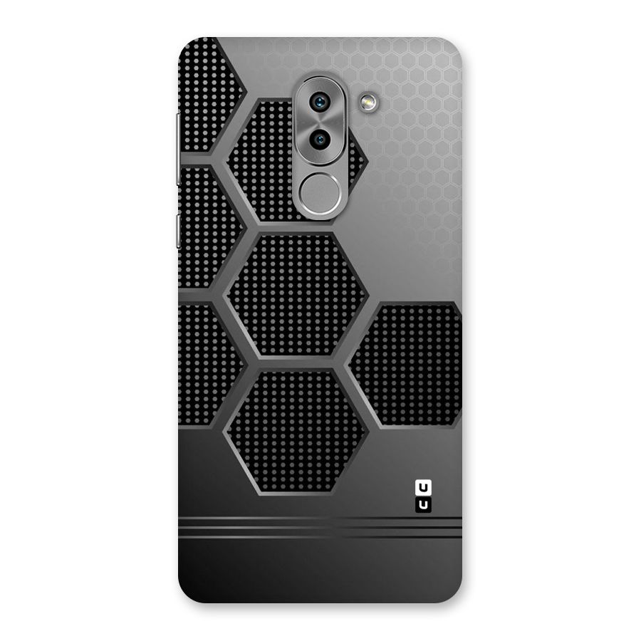 Grey Black Hexa Back Case for Honor 6X