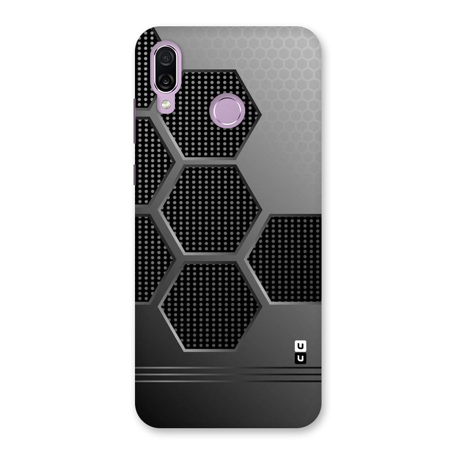 Grey Black Hexa Back Case for Honor Play