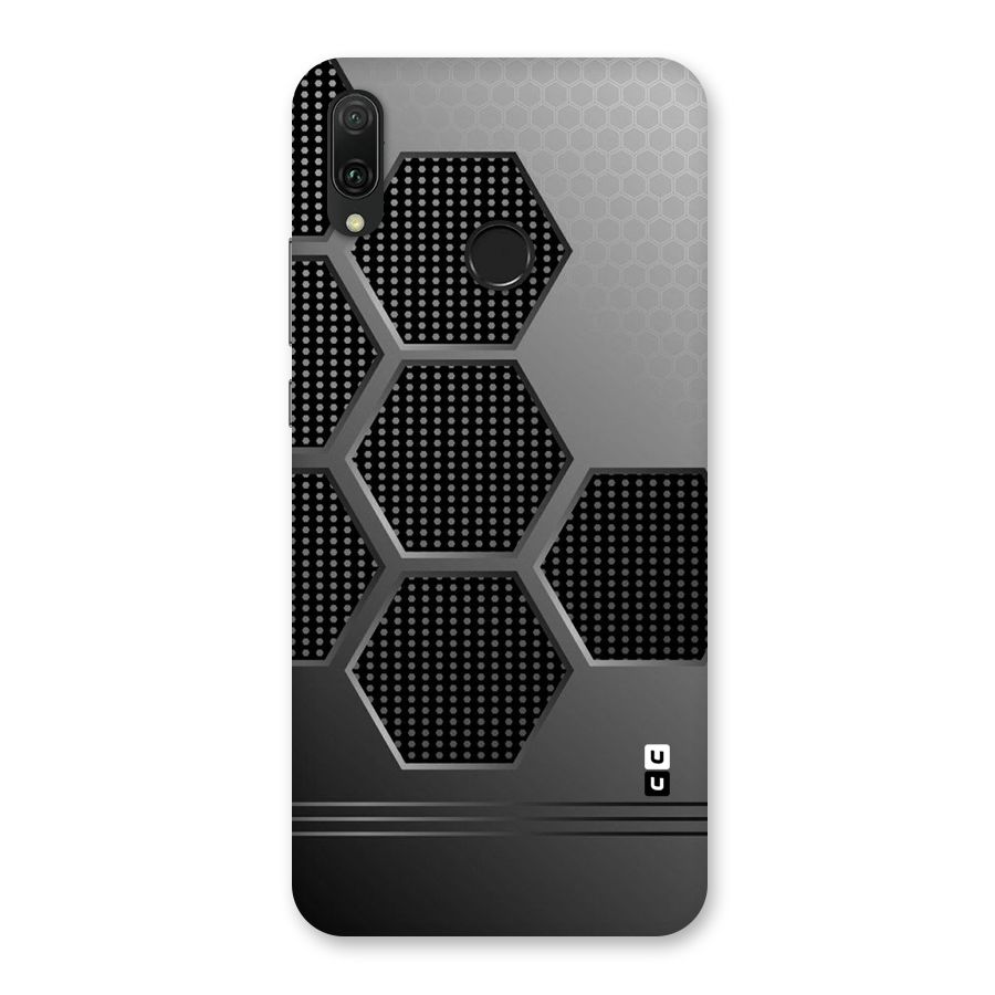Grey Black Hexa Back Case for Huawei Y9 (2019)