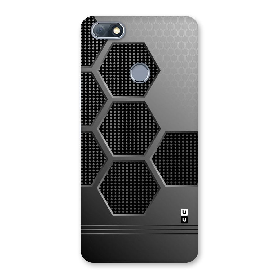 Grey Black Hexa Back Case for Infinix Note 5