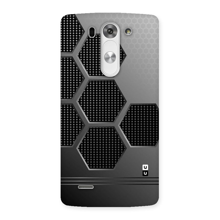 Grey Black Hexa Back Case for LG G3 Mini