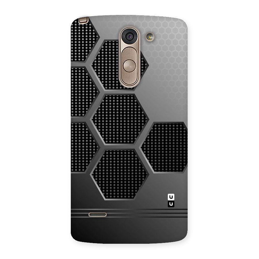 Grey Black Hexa Back Case for LG G3 Stylus