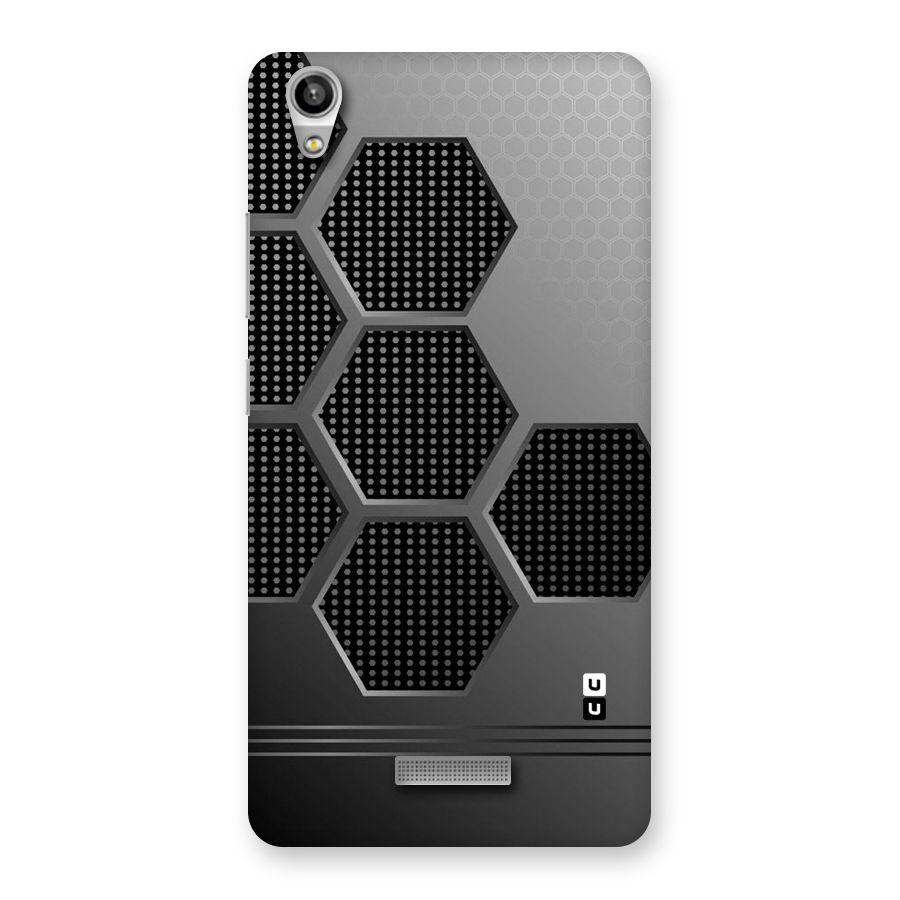 Grey Black Hexa Back Case for Lava-Pixel-V1